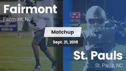 Matchup: Fairmont  vs. St. Pauls  2018