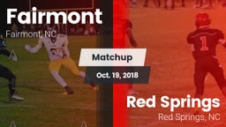 Matchup: Fairmont  vs. Red Springs  2018