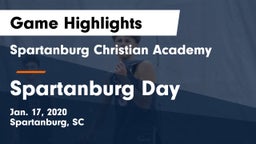 Spartanburg Christian Academy  vs Spartanburg Day Game Highlights - Jan. 17, 2020