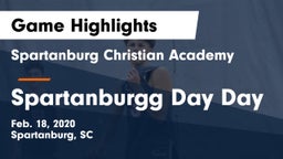 Spartanburg Christian Academy  vs Spartanburgg Day Day Game Highlights - Feb. 18, 2020