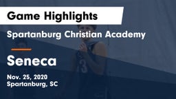 Spartanburg Christian Academy  vs Seneca  Game Highlights - Nov. 25, 2020