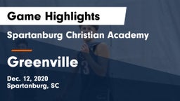 Spartanburg Christian Academy  vs Greenville  Game Highlights - Dec. 12, 2020