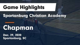 Spartanburg Christian Academy  vs Chapman  Game Highlights - Dec. 29, 2020