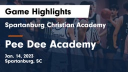 Spartanburg Christian Academy  vs *** Dee Academy  Game Highlights - Jan. 14, 2023