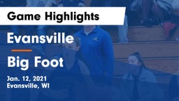 Evansville  vs Big Foot  Game Highlights - Jan. 12, 2021