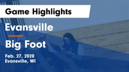 Evansville  vs Big Foot  Game Highlights - Feb. 27, 2020