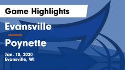 Evansville  vs Poynette  Game Highlights - Jan. 10, 2020