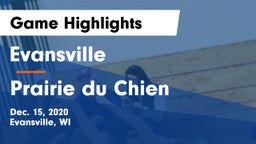 Evansville  vs Prairie du Chien  Game Highlights - Dec. 15, 2020