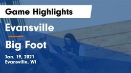 Evansville  vs Big Foot  Game Highlights - Jan. 19, 2021