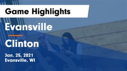 Evansville  vs Clinton  Game Highlights - Jan. 25, 2021
