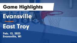 Evansville  vs East Troy  Game Highlights - Feb. 13, 2023