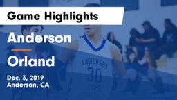 Anderson  vs Orland  Game Highlights - Dec. 3, 2019