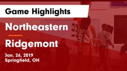 Northeastern  vs Ridgemont  Game Highlights - Jan. 26, 2019