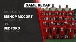 Recap: Bishop McCort  vs. Bedford  2016