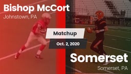 Matchup: Bishop McCort High vs. Somerset  2020