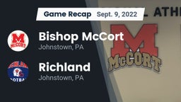 Recap: Bishop McCort  vs. Richland  2022