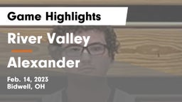 River Valley  vs Alexander  Game Highlights - Feb. 14, 2023