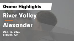 River Valley  vs Alexander  Game Highlights - Dec. 15, 2023