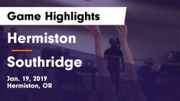Hermiston  vs Southridge Game Highlights - Jan. 19, 2019