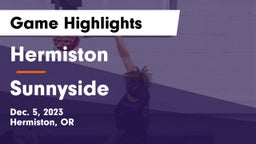 Hermiston  vs Sunnyside  Game Highlights - Dec. 5, 2023