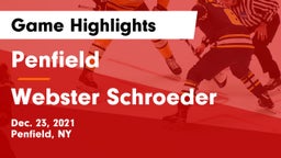 Penfield  vs Webster Schroeder  Game Highlights - Dec. 23, 2021