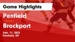 Penfield  vs Brockport  Game Highlights - Feb. 11, 2023