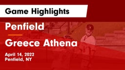 Penfield  vs Greece Athena  Game Highlights - April 14, 2022