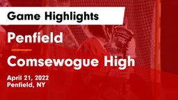 Penfield  vs Comsewogue High Game Highlights - April 21, 2022