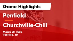 Penfield  vs Churchville-Chili  Game Highlights - March 28, 2023