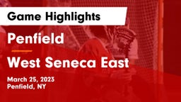 Penfield  vs West Seneca East  Game Highlights - March 25, 2023