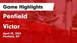 Penfield  vs Victor  Game Highlights - April 25, 2023
