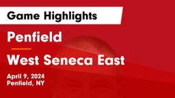Penfield  vs West Seneca East  Game Highlights - April 9, 2024
