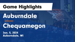 Auburndale  vs Chequamegon  Game Highlights - Jan. 5, 2024