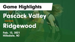 Pascack Valley  vs Ridgewood  Game Highlights - Feb. 13, 2021