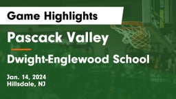 Pascack Valley  vs Dwight-Englewood School Game Highlights - Jan. 14, 2024