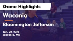 Waconia  vs Bloomington Jefferson  Game Highlights - Jan. 20, 2023