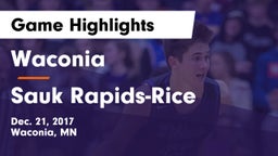 Waconia  vs Sauk Rapids-Rice Game Highlights - Dec. 21, 2017