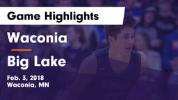 Waconia  vs Big Lake  Game Highlights - Feb. 3, 2018