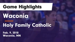Waconia  vs Holy Family Catholic  Game Highlights - Feb. 9, 2018