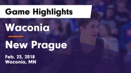 Waconia  vs New Prague  Game Highlights - Feb. 23, 2018