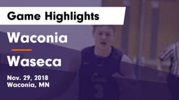 Waconia  vs Waseca  Game Highlights - Nov. 29, 2018