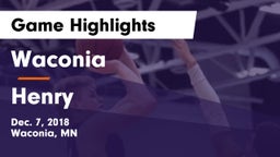 Waconia  vs Henry  Game Highlights - Dec. 7, 2018