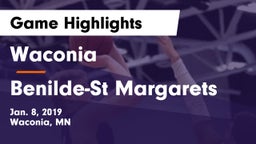 Waconia  vs Benilde-St Margarets Game Highlights - Jan. 8, 2019