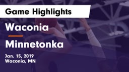 Waconia  vs Minnetonka  Game Highlights - Jan. 15, 2019