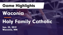 Waconia  vs Holy Family Catholic Game Highlights - Jan. 25, 2019