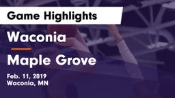 Waconia  vs Maple Grove  Game Highlights - Feb. 11, 2019