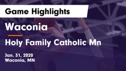 Waconia  vs Holy Family Catholic Mn Game Highlights - Jan. 31, 2020
