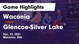 Waconia  vs Glencoe-Silver Lake  Game Highlights - Jan. 22, 2021