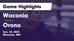 Waconia  vs Orono  Game Highlights - Jan. 24, 2023