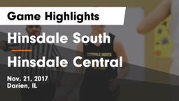 Hinsdale South  vs Hinsdale Central  Game Highlights - Nov. 21, 2017